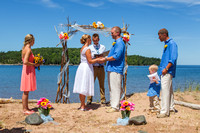 Sandy and Jay' beach wedding